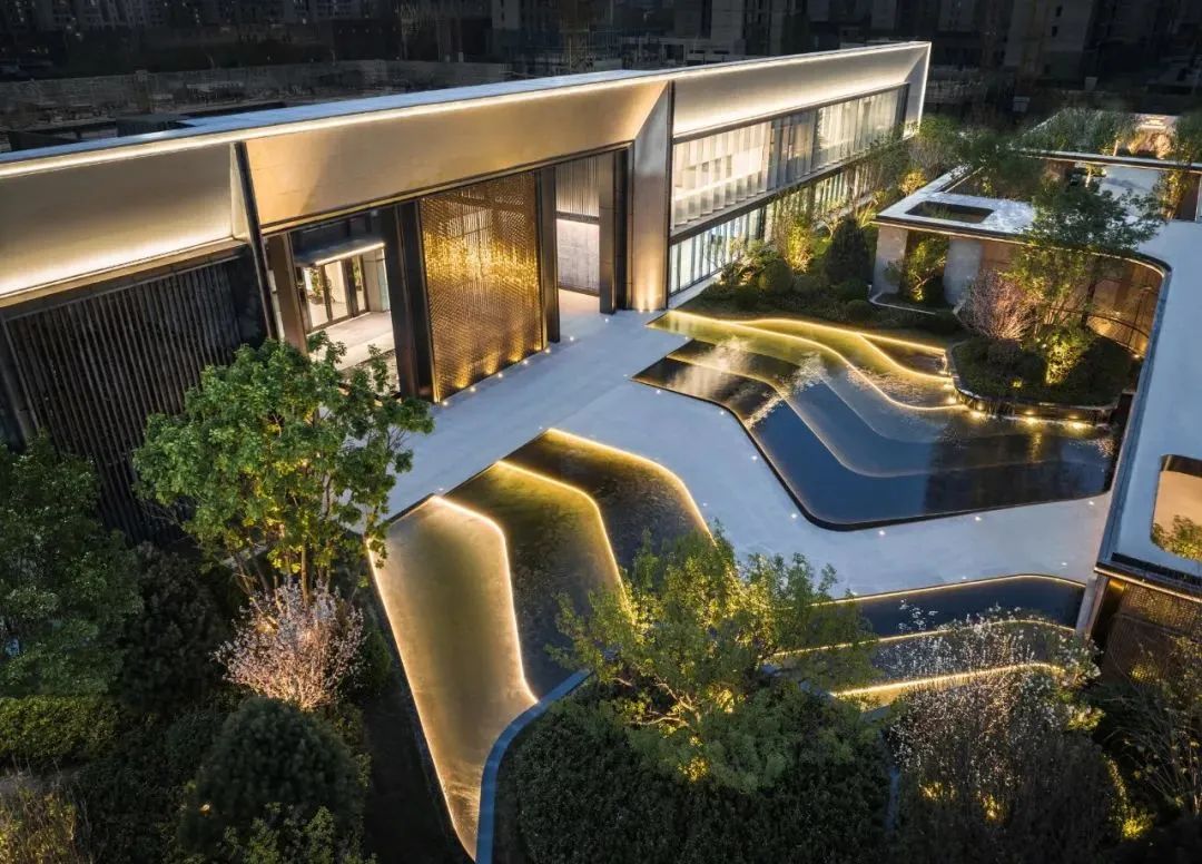 斜切转角楼梯立面施工图,建筑立面效果设计处理手法