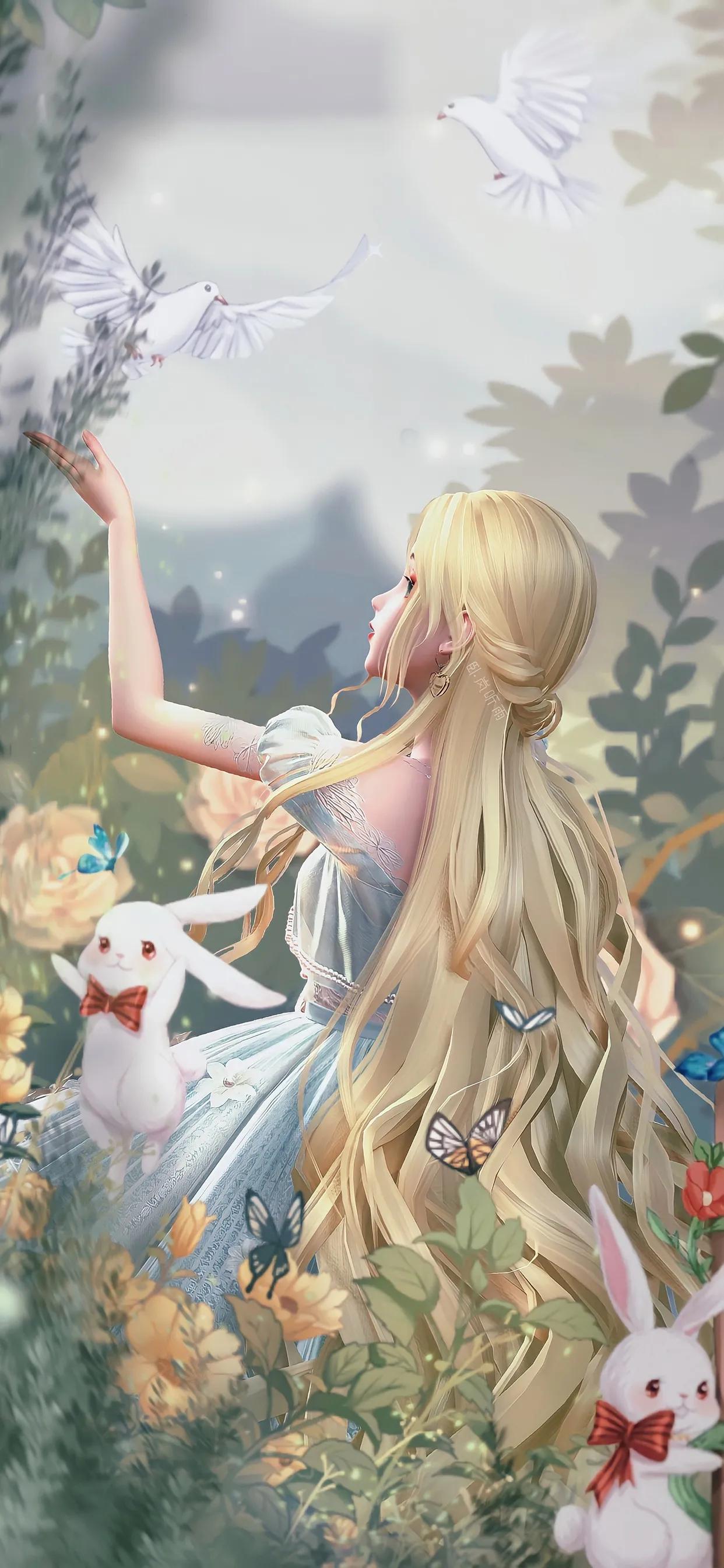 唯美动漫手绘壁纸,壁纸大全唯美手绘女生