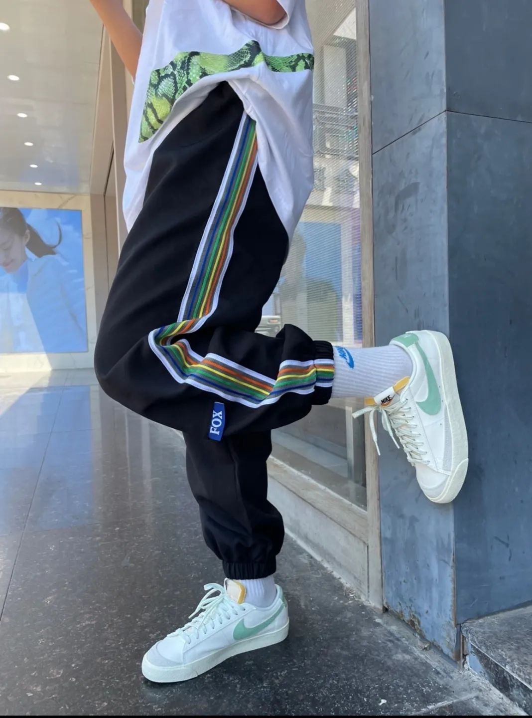 nike开拓者blazer红,nike开拓者blazer橙色大logo