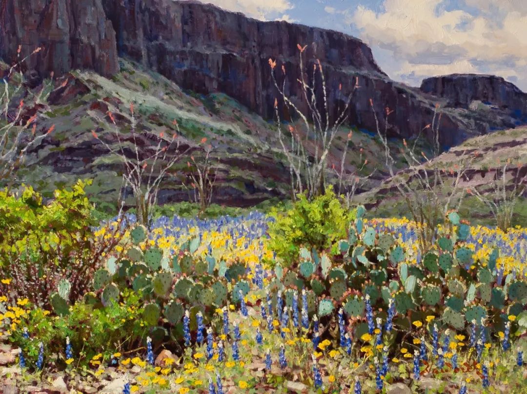 大师笔触生动的风景油画,视觉冲击力很强的风景油画图片