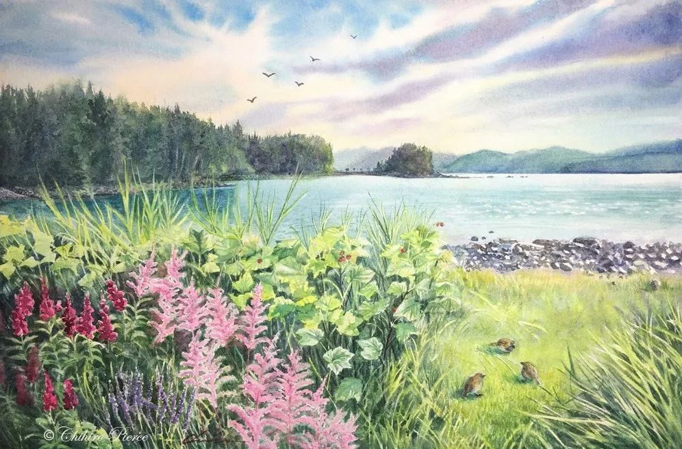 日本美少女工笔画家,日系女画家作品