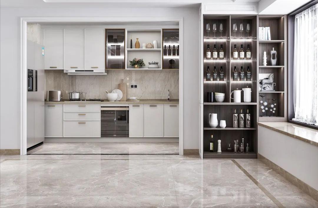 餐边柜加冰箱一体设计尺寸布局图,餐边柜进深尺寸30还是40合适