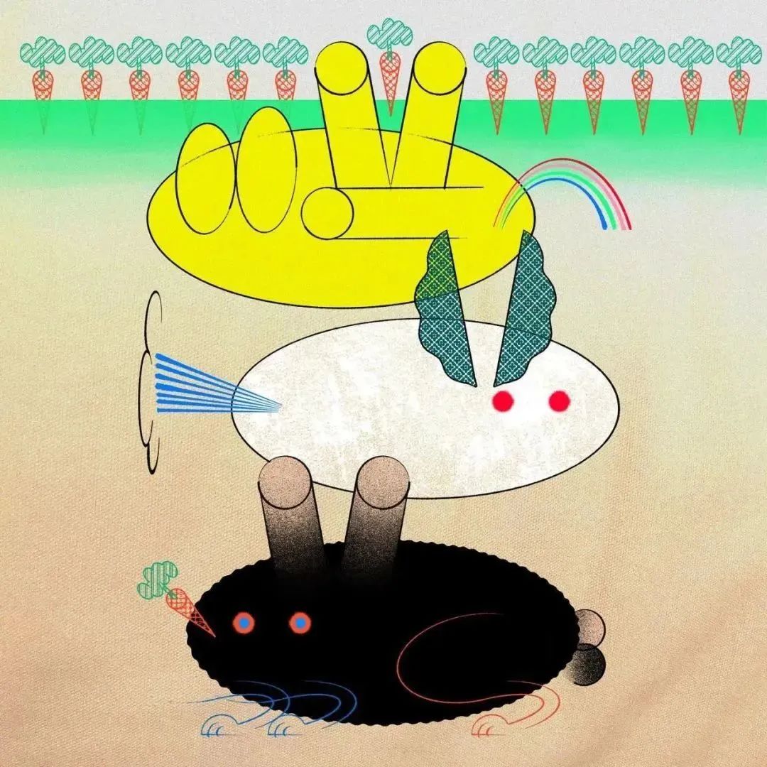 简单的有立体感的兔年贺卡,兔年贺卡超简单又超好看