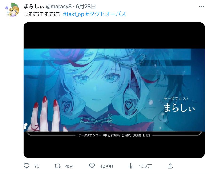 复活动画女主，就把《宿命回响》送上了日本*载下**榜第一