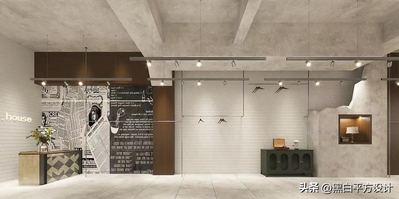 极简风女装店设计图,奶油风女装店设计