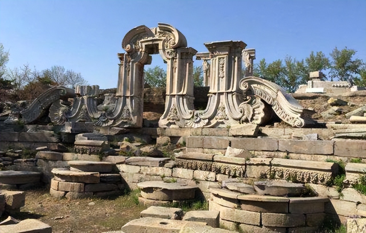 英国拍卖圆明园图片,圆明园烧毁前照片在英国拍卖