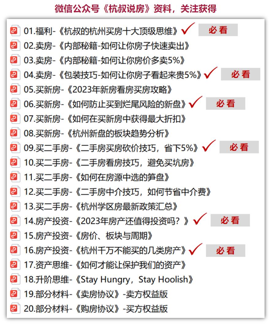 杭州买房怎么选小区,杭州买房是买二手房还是新房好