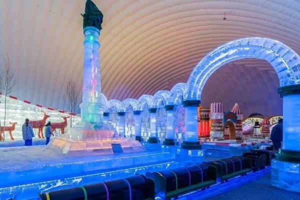 本溪东风湖滑雪场2020造雪情况,本溪东风湖冰雪大世界2021年视频