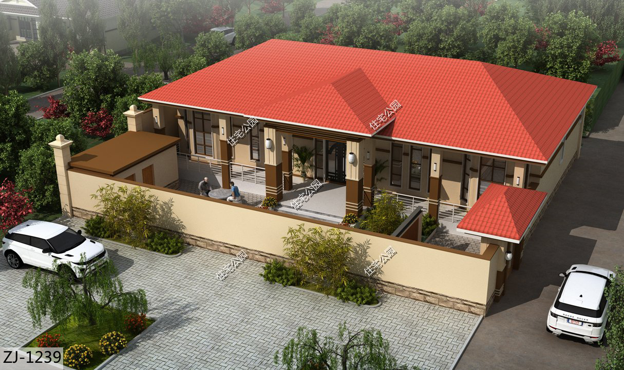 最实用100平农村别墅自建房,当下最流行的农村一层别墅