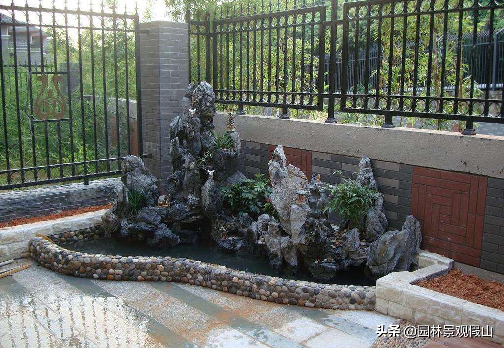 小鱼池假山自己制作教程,diy假山鱼池