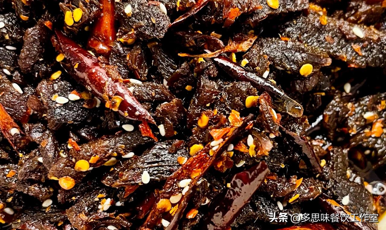 小零食香辣牛肉做法,零食麻辣牛肉干的制作方法
