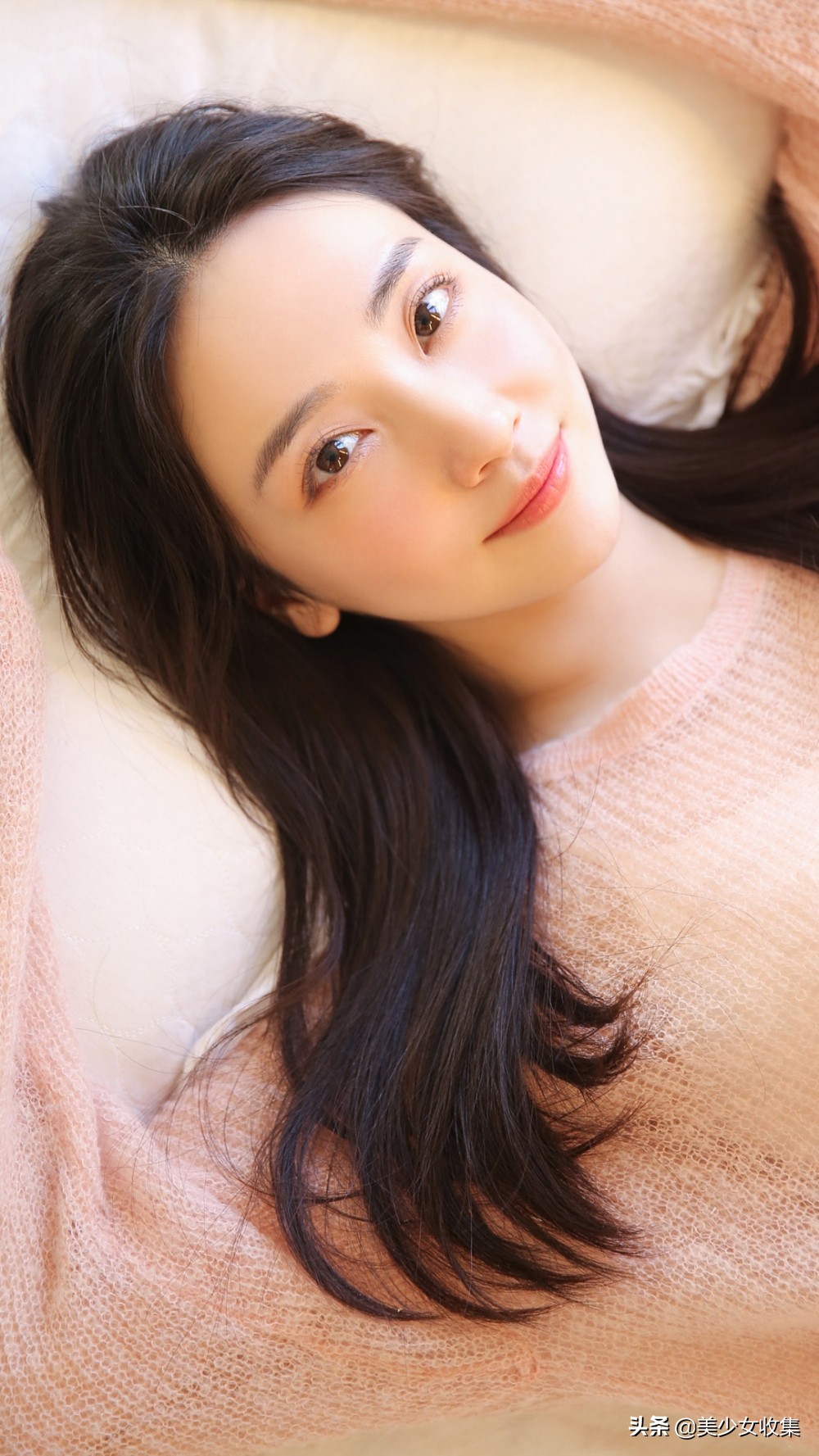 粉嫩少女妆容教程,清透干净少女妆容