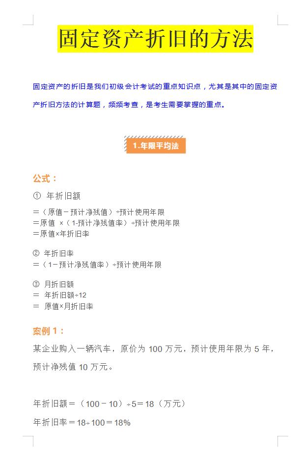 鍥哄畾璧勪骇鎶樻棫璁＄畻鏂规硶瑙嗛鏁欑▼,宸ц鍥哄畾璧勪骇鎶樻棫鍔炴硶