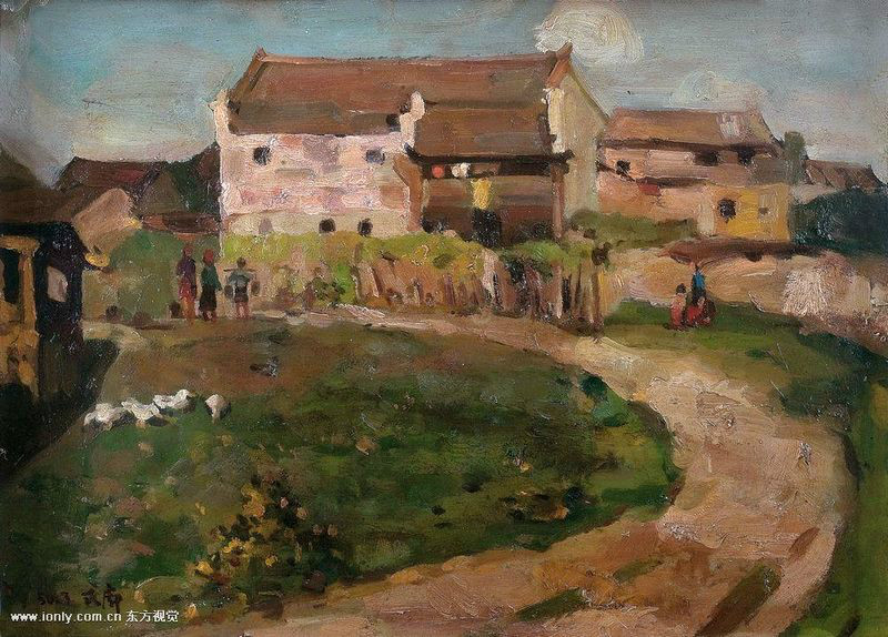 我国现代画家王式廓的油画素描稿,王式廓井冈山会师油画创作背景