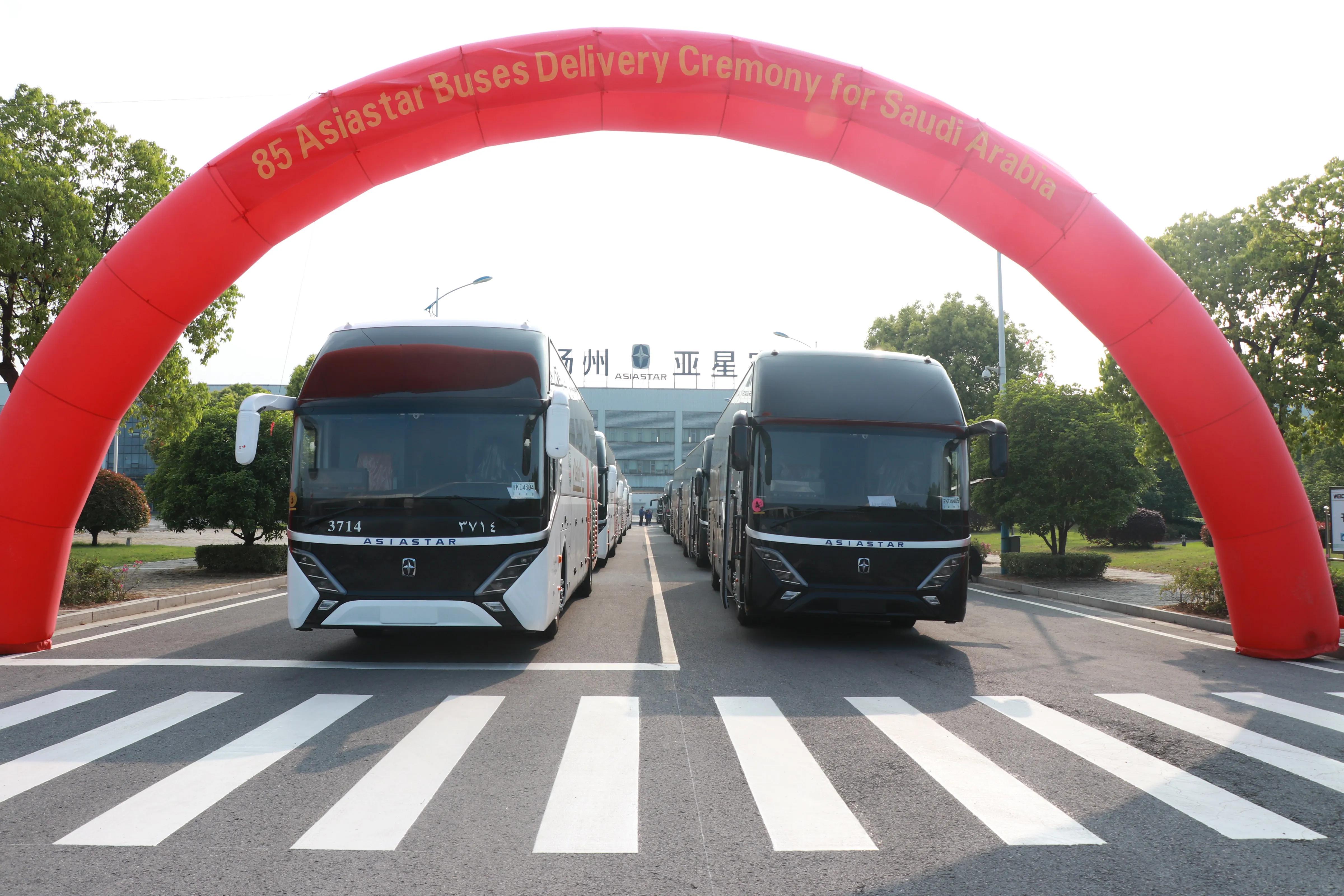 抢占低碳客运市场!亚星客车85辆豪华旅游大巴发往沙特