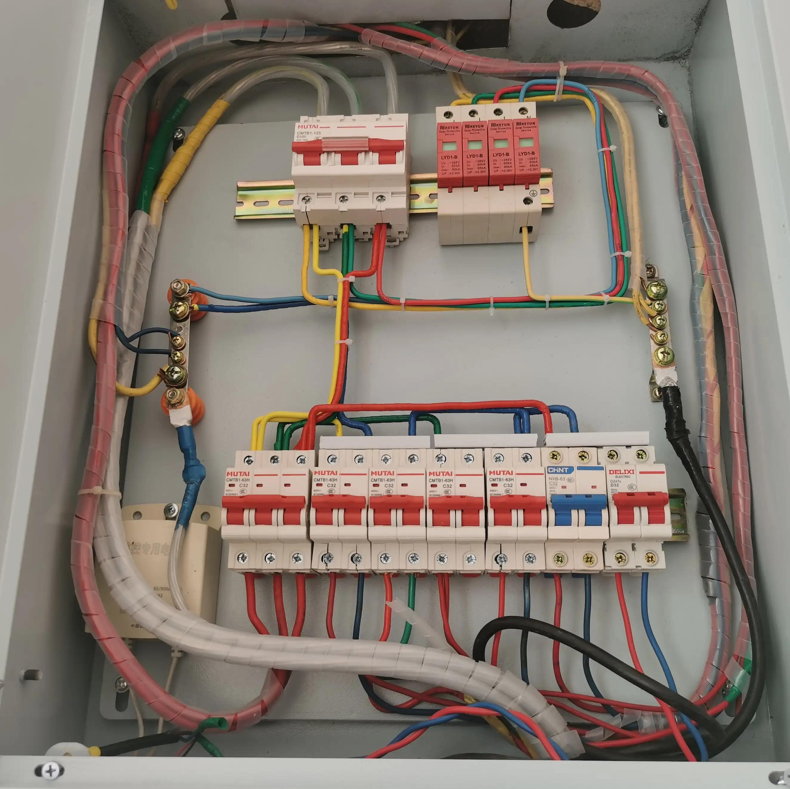 配电箱断路器排线标准系统图,一分三开关配电柜线路图