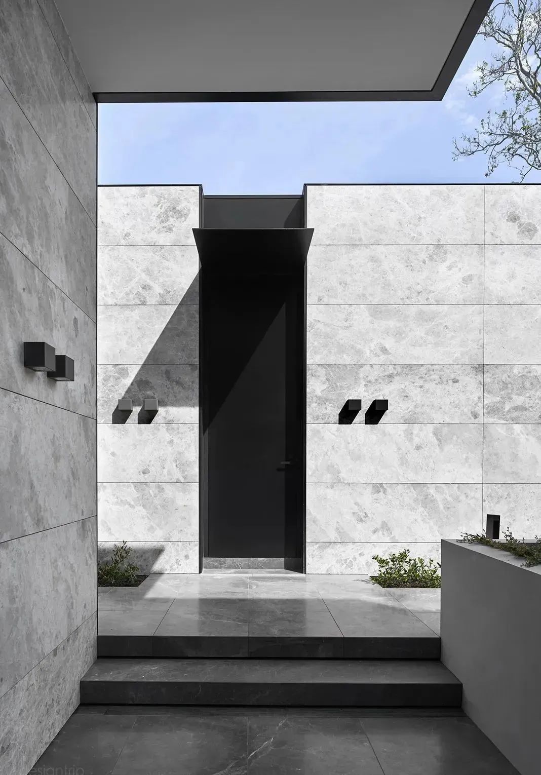 别墅新中式风格轻奢大理石,别墅阳台地面大理石效果图大全集