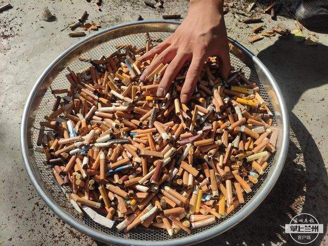 日本烟头回收处理视频,日本收集中国烟头