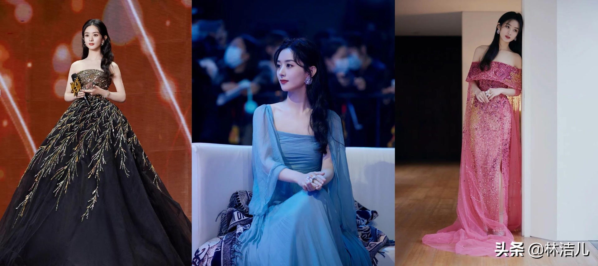 赵丽颖同款半扎发发型扎法,扎发教程简单好看赵丽颖同款发型