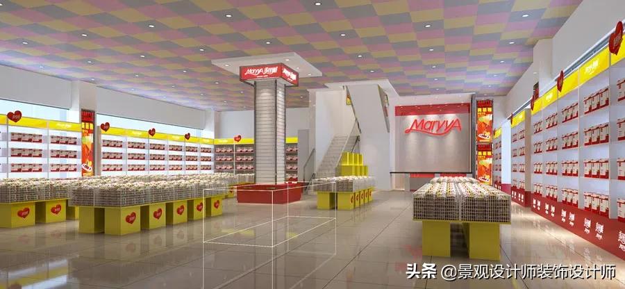 30平方超市商店摆设,超市设计效果图大全