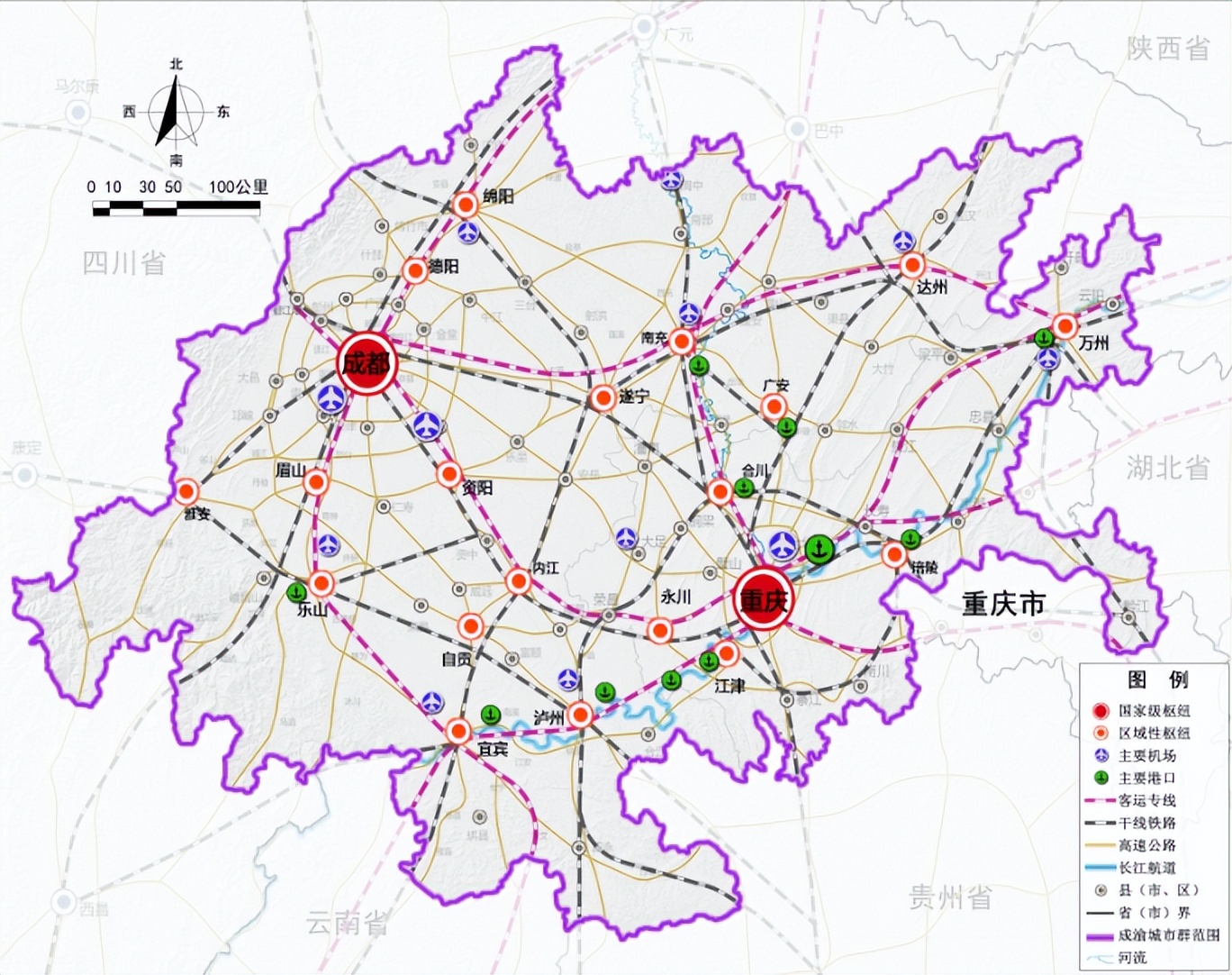 成渝双城经济圈pk长江中游城市群,成渝为啥成为第四极