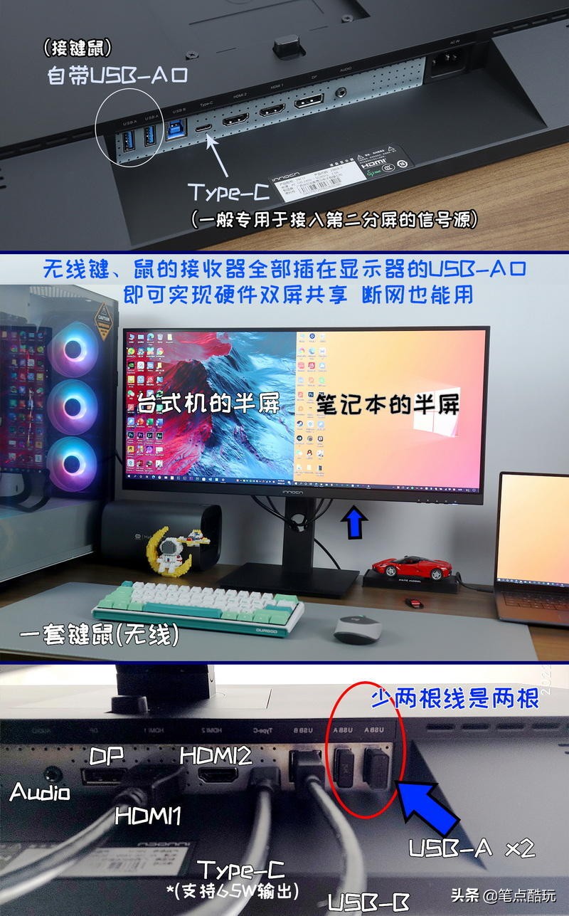 多台显示器分屏教程,电脑分屏教程一左一右使用体验