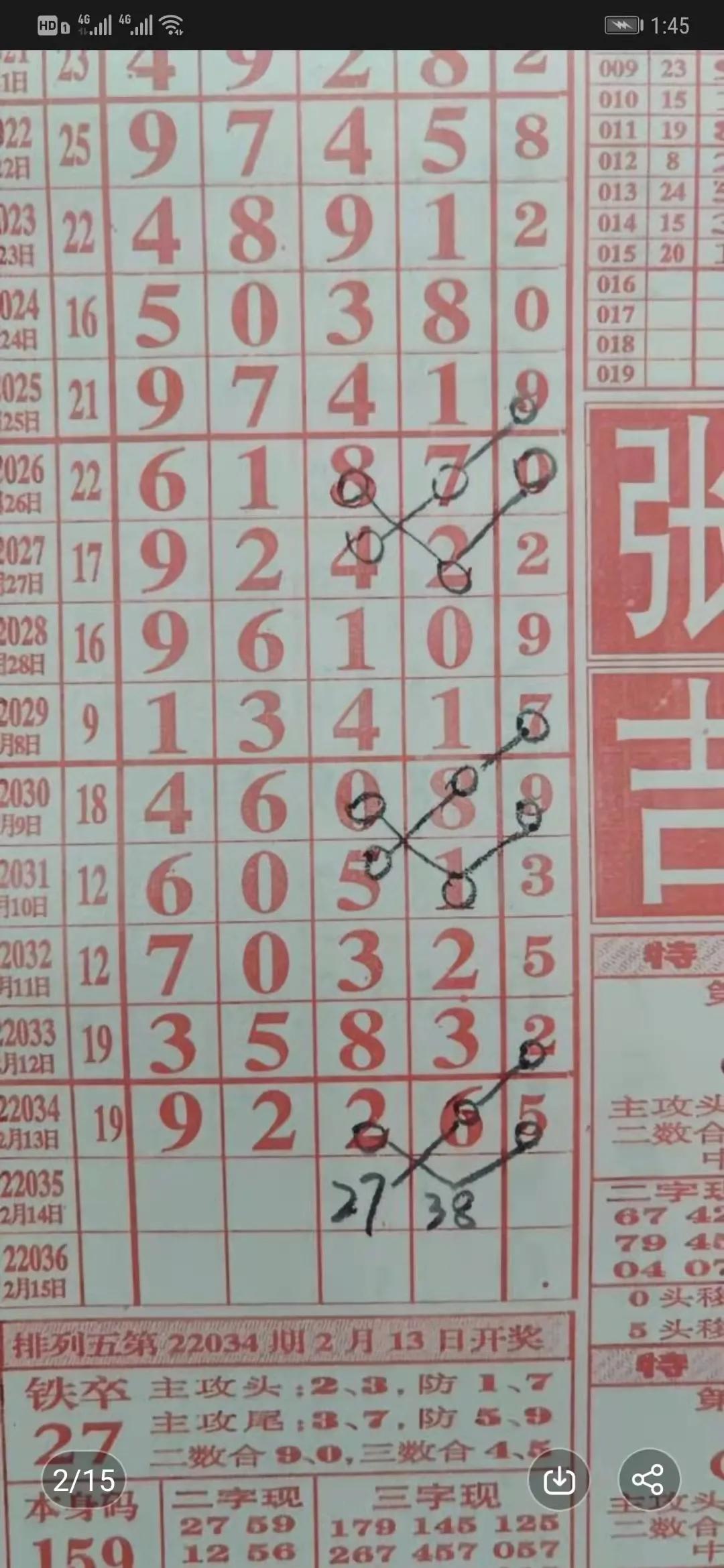 22034期排列五白杨规律,排列五丹姐22034期规律