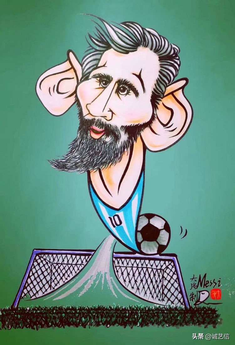 梅西拿着美洲杯来卡塔尔的漫画,梅西世界杯头像漫画