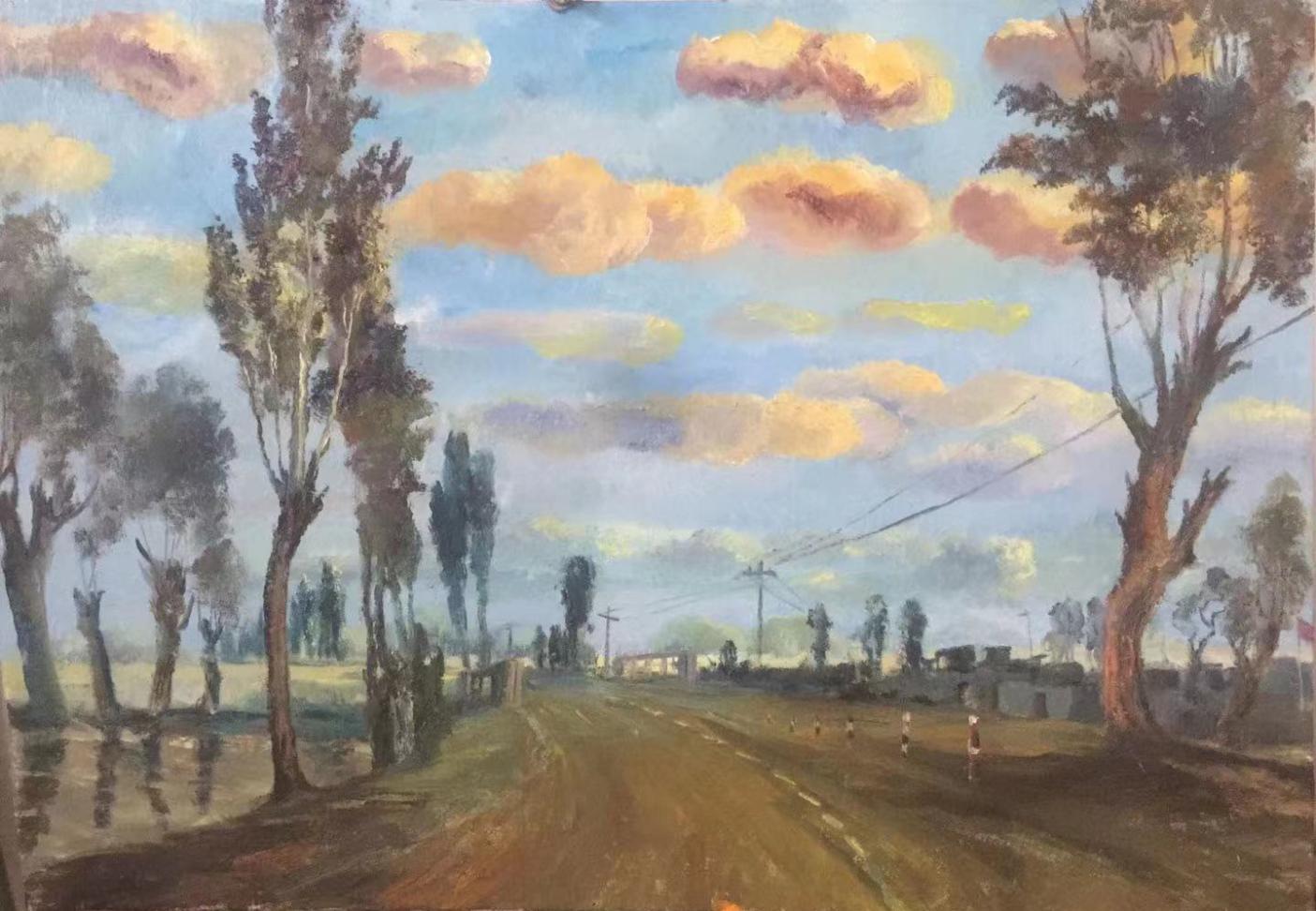 哈孜艾合买提油画最贵的作品,艾合买提江莫明