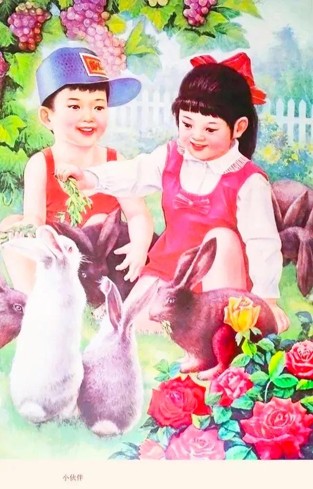 画关于兔年的年画,以兔年为主题的兔年年画