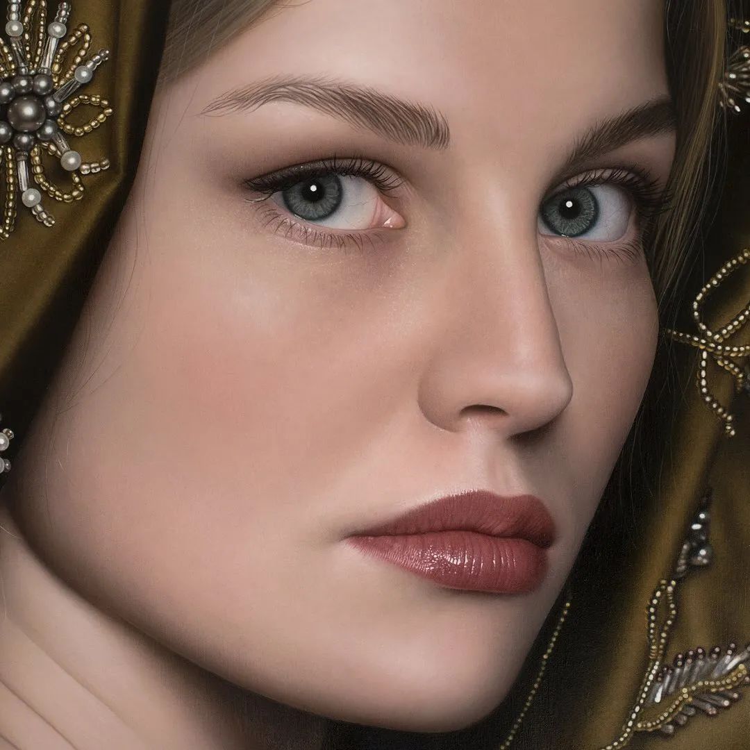 冷军最出名的5张女性肖像画,冷军画少女图