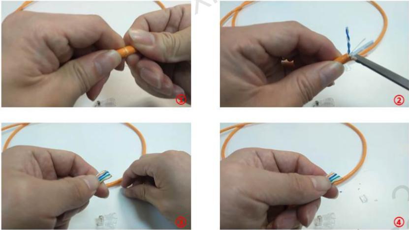 水晶头接线方法步骤图,水晶头怎么接线和原理图