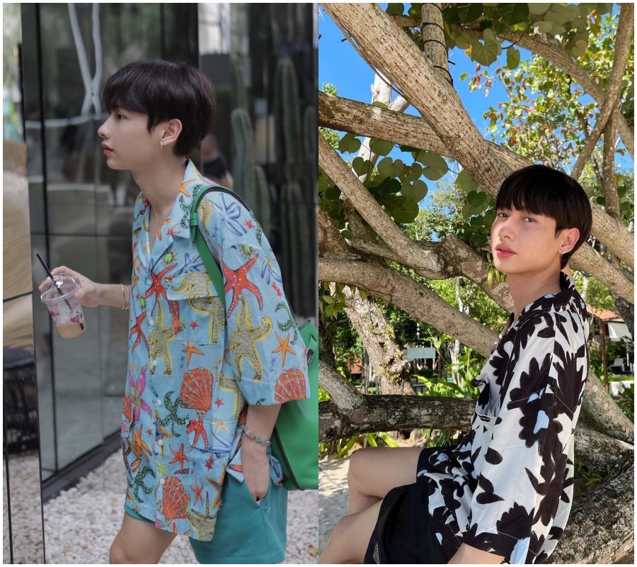 粉色系甜酷风穿搭男,粉色系极简穿搭男生