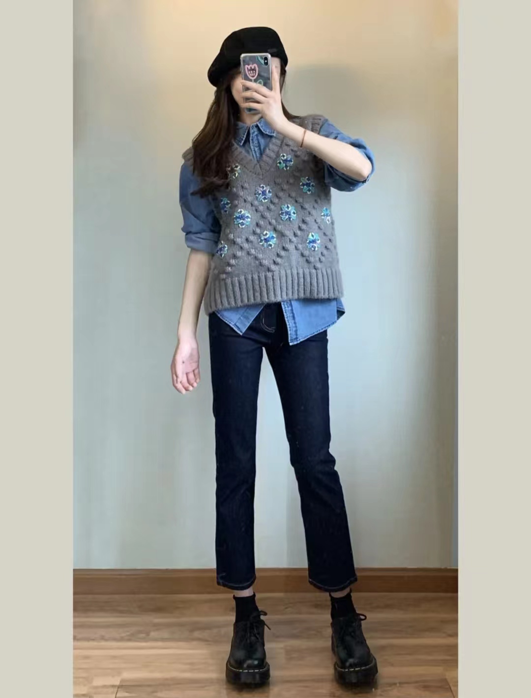 冬季穿搭女生韩系温柔套装,适合冬季15岁女生的时尚穿搭套装