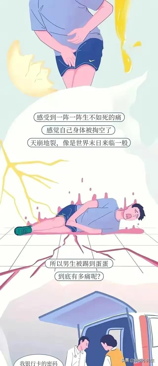 一组漫画告诉你，男生被“踢裆”，究竟有多疼？