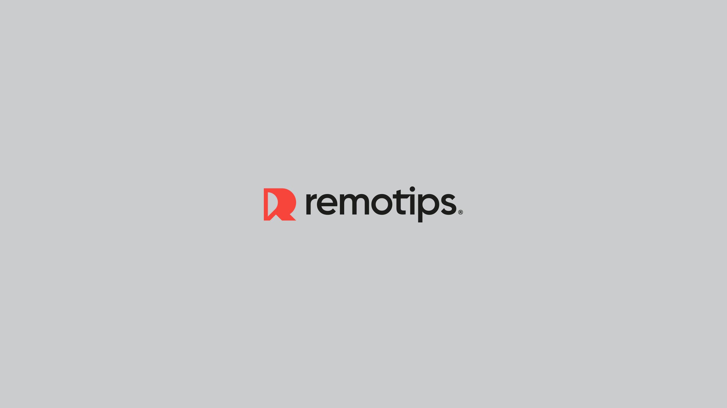 Remotips巴西境内外远程工作公司logo设计via:berrielbrands