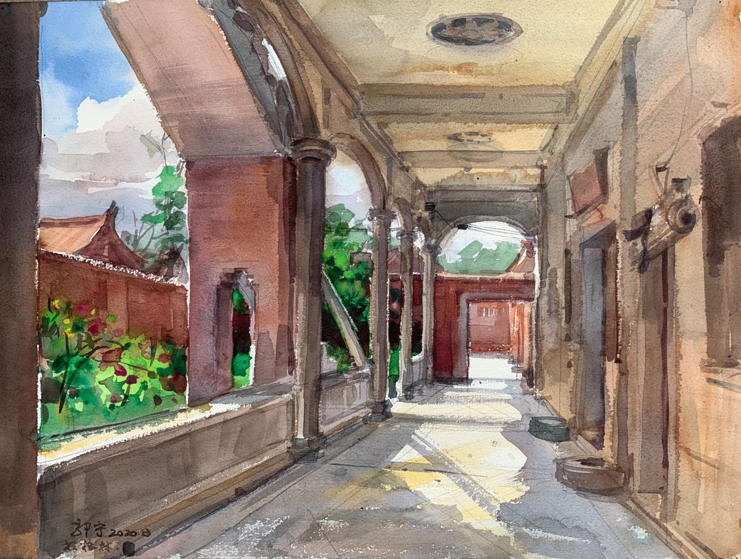 郭宁油画水彩画作品集,诗情画意