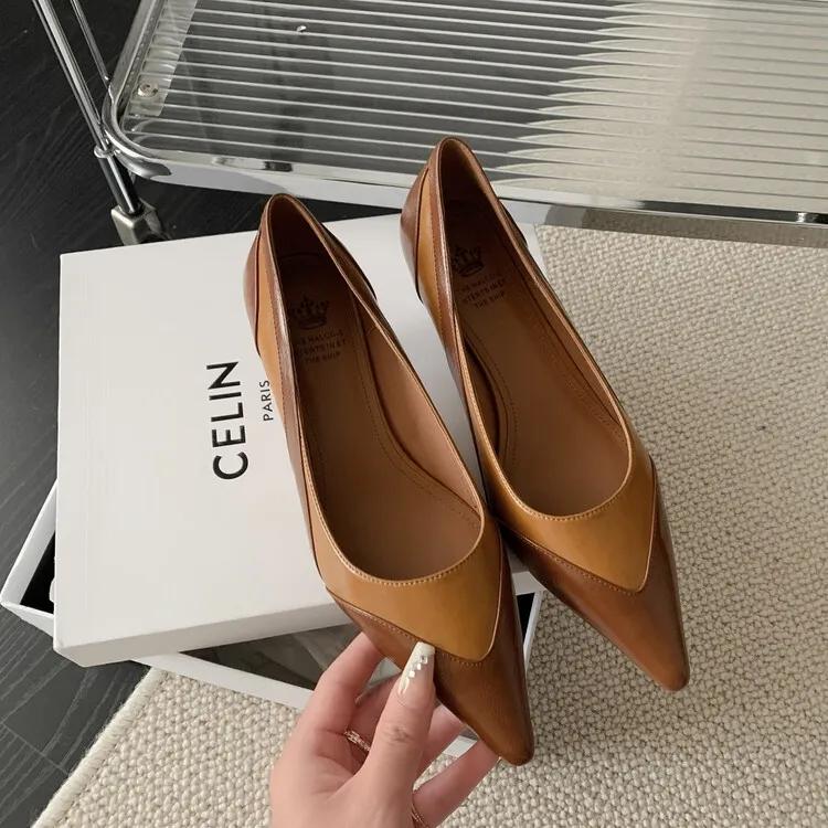 法式设计感复古小众方头单鞋,法式尖头单鞋设计师