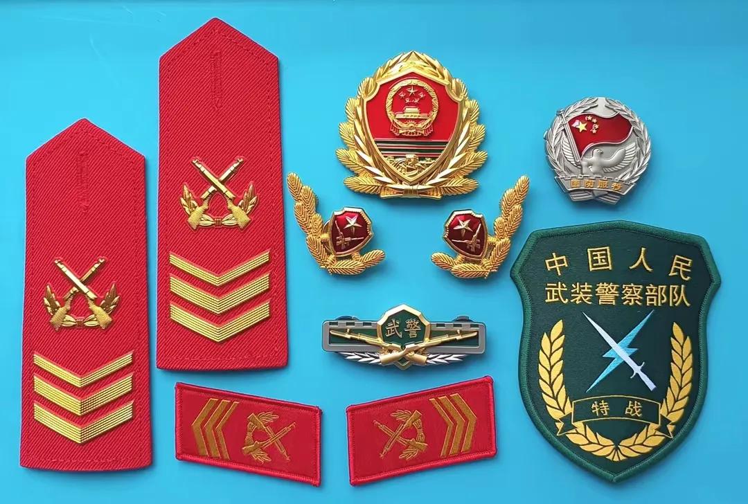 中国陆军狼牙特种部队肩章图片,07式常服肩章军衔饰品