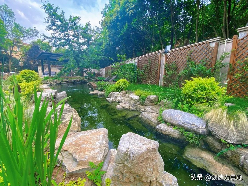 简单大气庭院鱼池设计,庭院设计鱼池的最佳方法