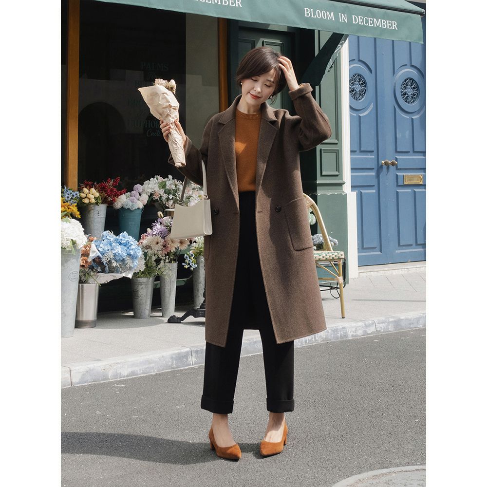 谁说小个子穿不了长大衣,150小个子怎么穿长大衣