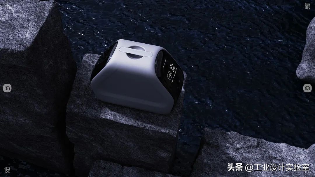 户外移动电源设计平面图标,户外移动电源产品设计