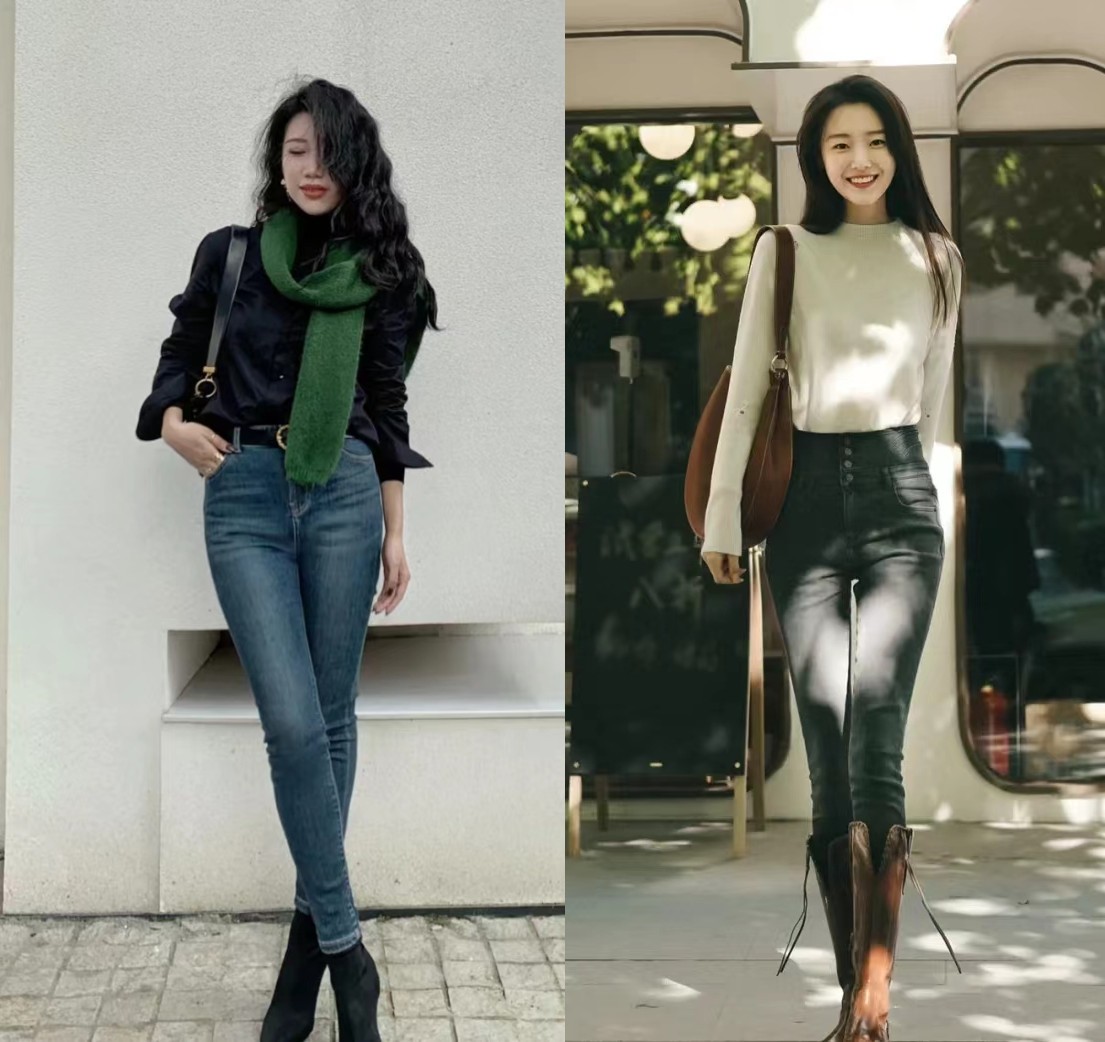 阔腿裤小脚裤哪个更显气质,今年最火窄版阔腿裤小脚裤
