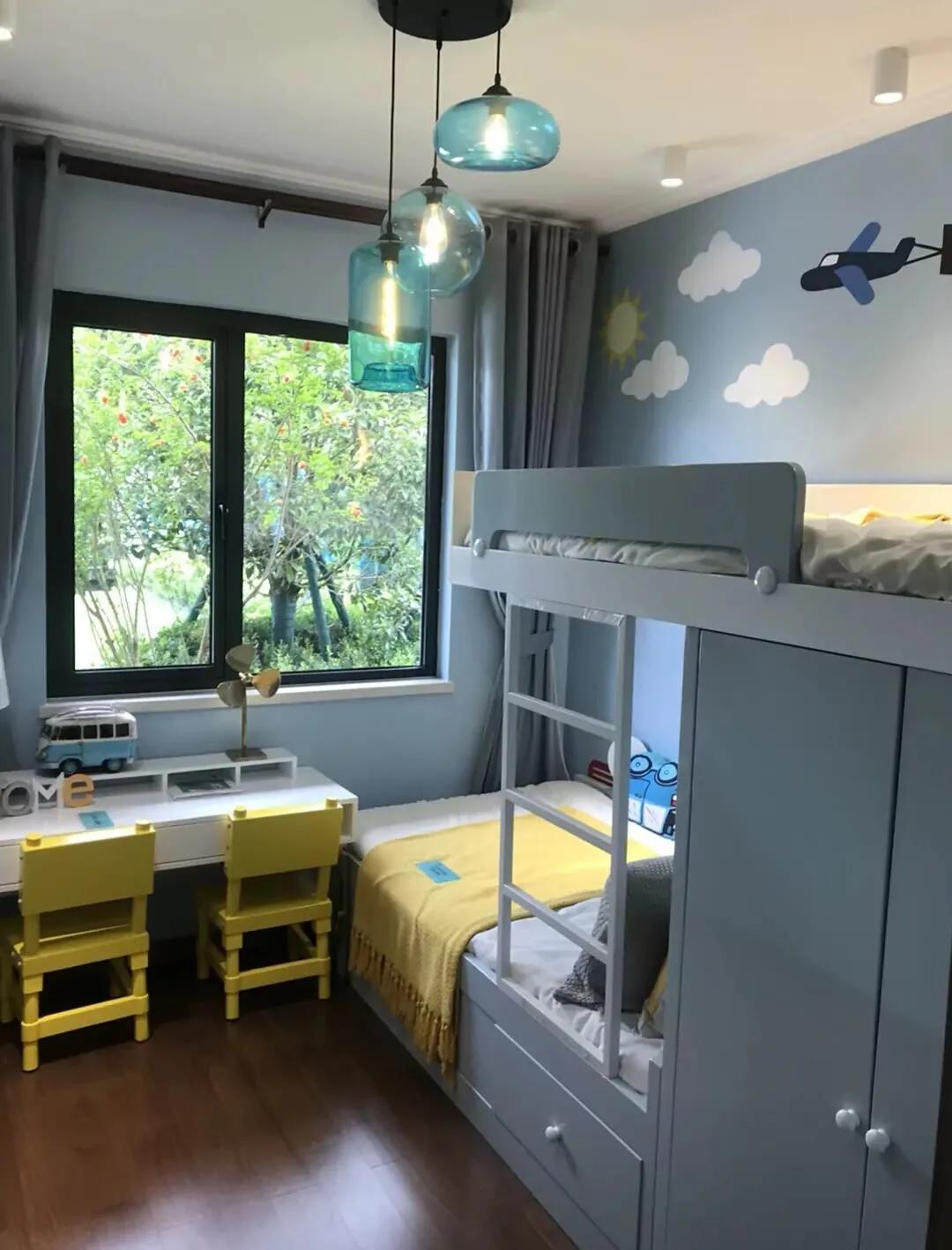 二孩一男一女儿童房装修,30款儿童房装修