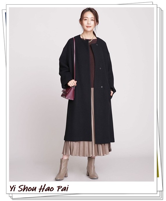 无领大衣如何穿才好看,无领大衣的多种搭配