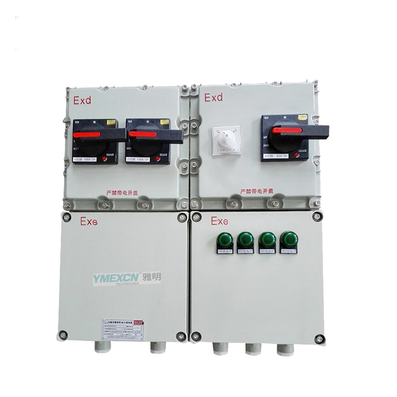 21粉尘区库房用BXX51-4/50K125A防爆动力检修箱/IP65防爆控制箱
