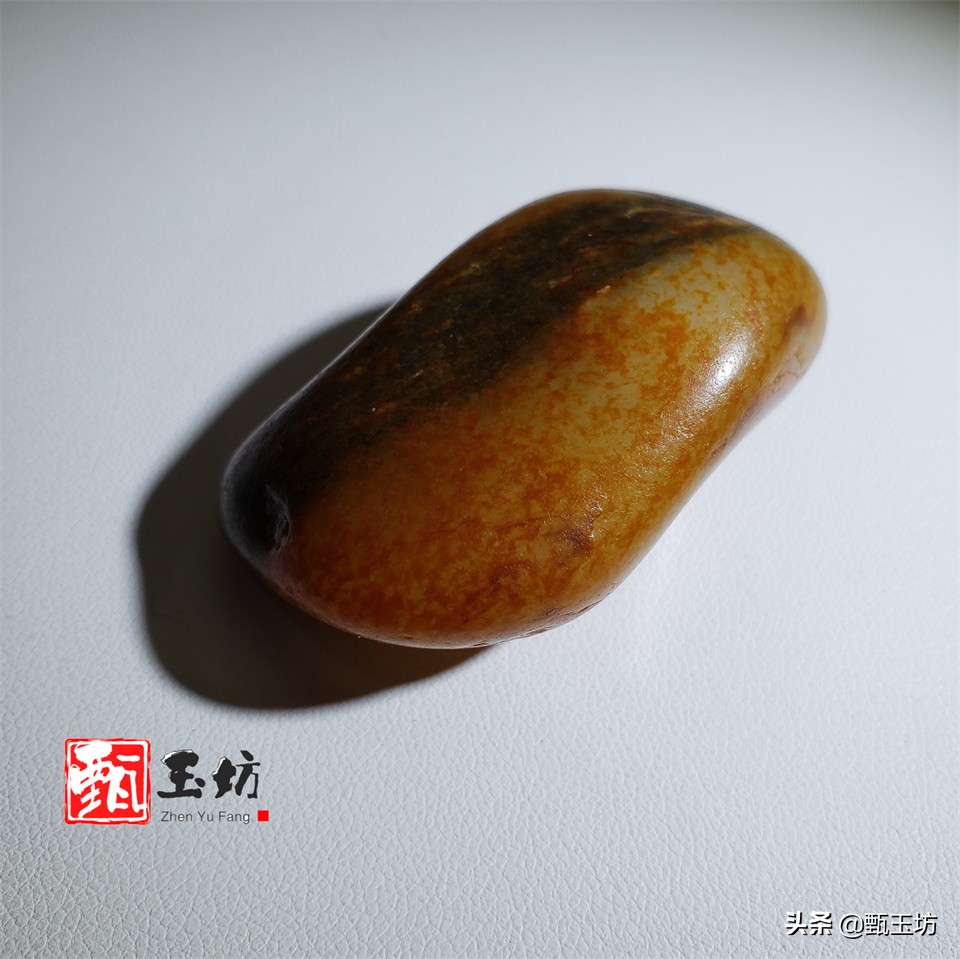 和田玉三色青花,三色和田玉山水画籽料原石欣赏