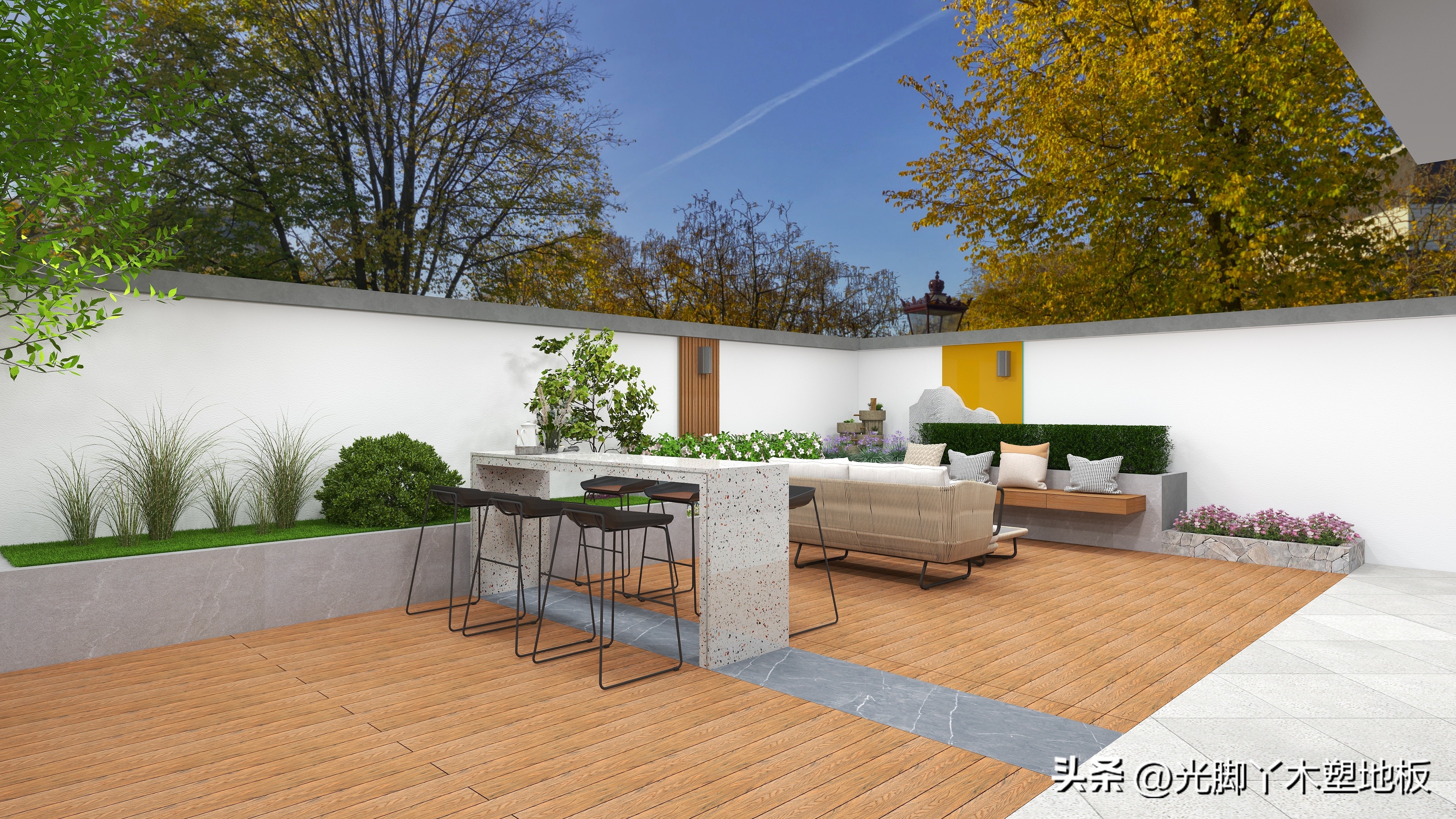 园林绿化户外塑木,木塑板材环保