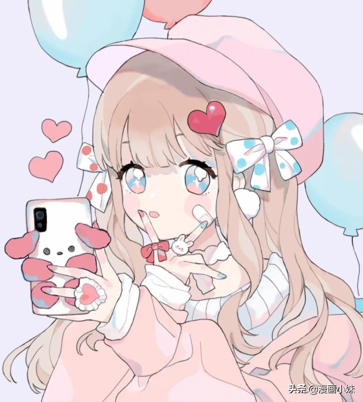 blackpink闺蜜头像2人一人一张,动漫头像女生2021最火闺蜜头像