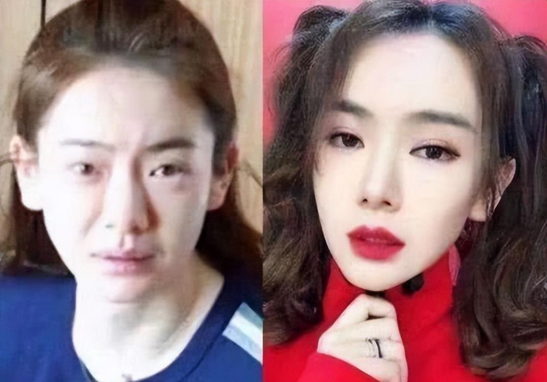 十大女星化妆前后对比,女星的素颜差距能有多大杨幂